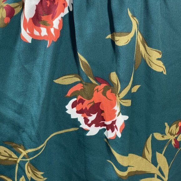 New Pink Lily Dress Remember This Night Evergreen Wrap Fall Floral Size M Medium - Picture 5 of 8